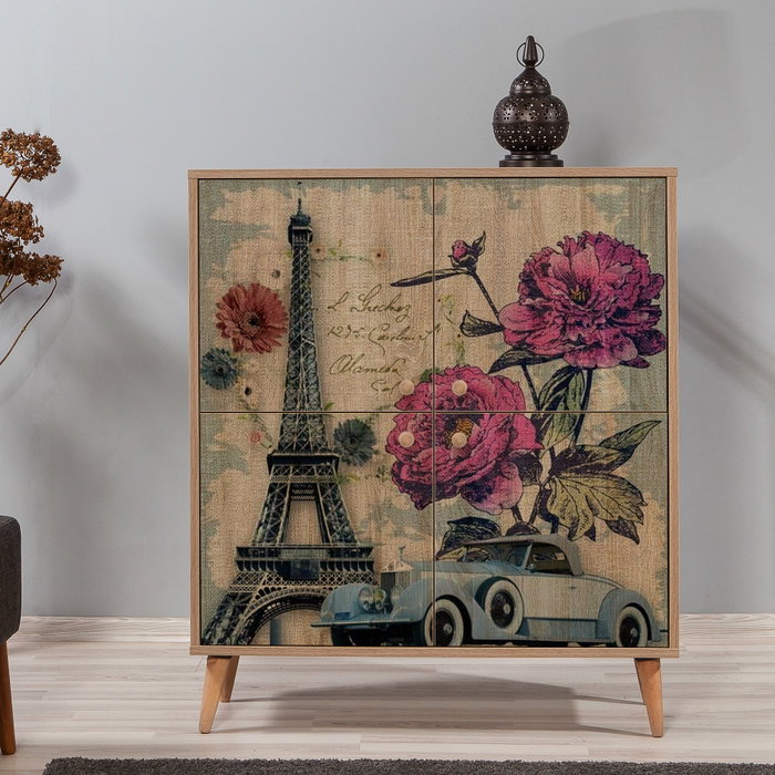 Hanah Home Multilux-733 Armario Multiusos Roble Sonoma